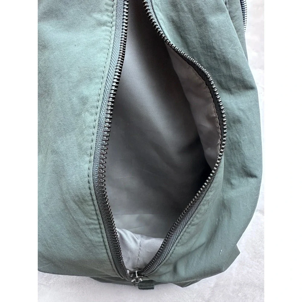 Athleta Kinetic Sling Bag Womens OS Slate Blue Green Crossbody Zip